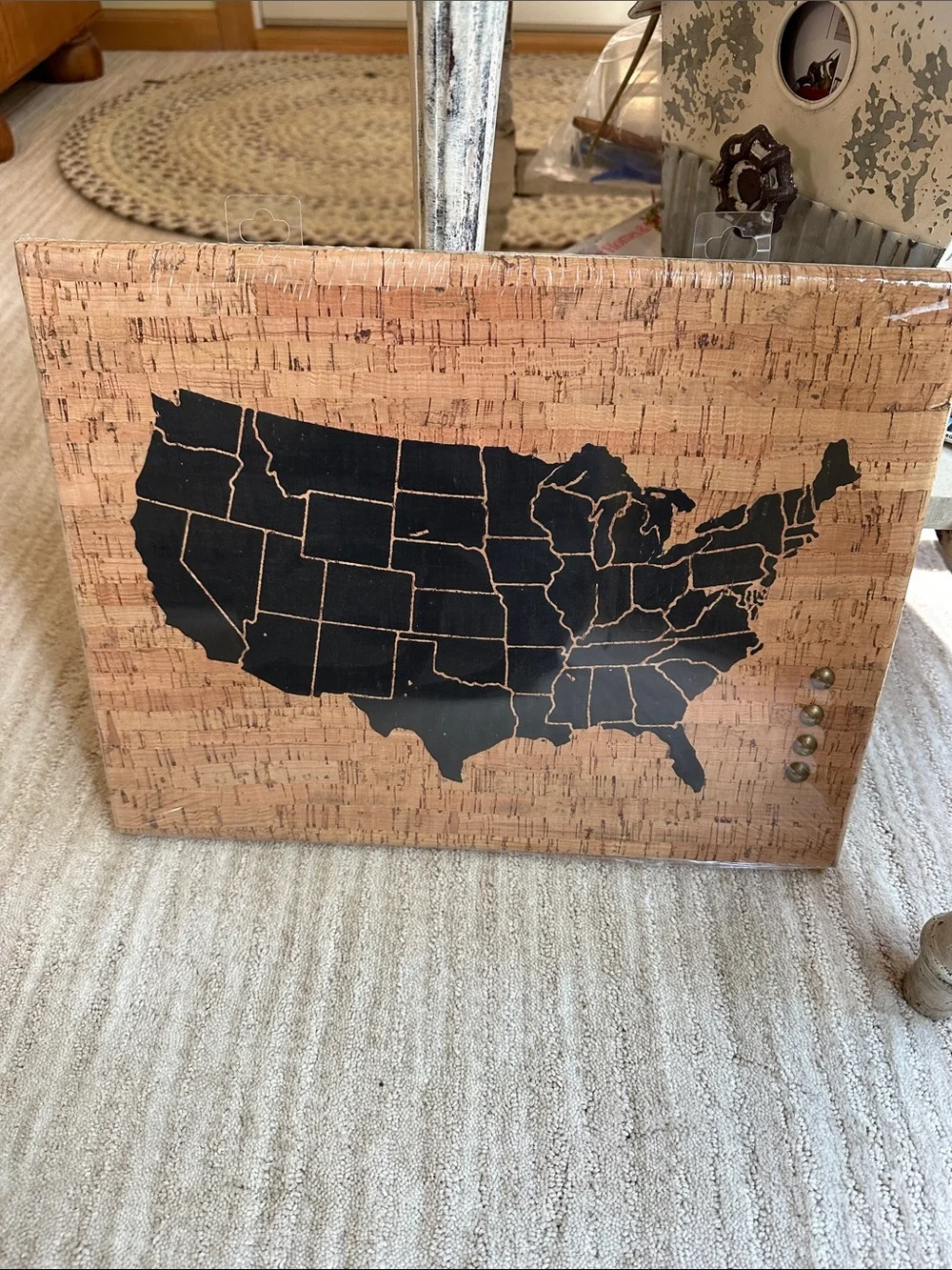Target Cork Memo Board with 4 Push Pins United States 14.5x11 inch